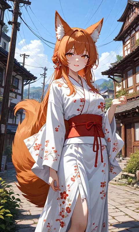 Akari [Wounded Fox Youkai you rescued]
